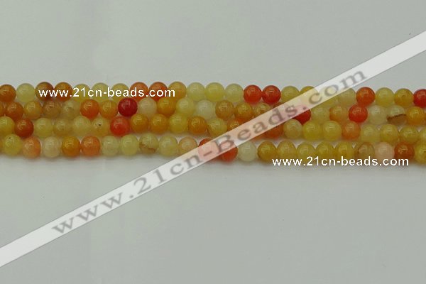 CYJ621 15.5 inches 6mm round yellow jade beads wholesale