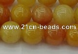 CYJ624 15.5 inches 12mm round yellow jade beads wholesale