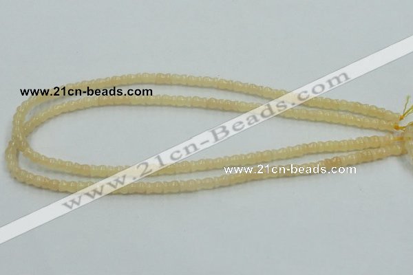 CYJ63 15.5 inches 6*7mm vase-shaped yellow jade gemstone beads wholesale