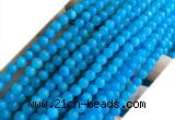 CYJ679 15 inches 4mm round dyed yellow jade beads wholesale