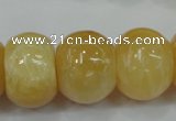 CYJ68 15.5 inches 18*25mm rondelle yellow jade beads wholesale