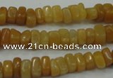 CYJ70 15.5 inches 5*8mm nuggets yellow jade beads wholesale