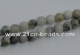 CYQ02 15.5 inches 6mm round natural pyrite quartz beads wholesale