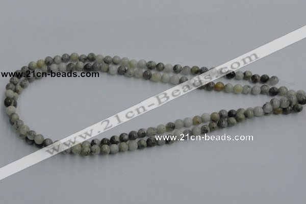 CYQ02 15.5 inches 6mm round natural pyrite quartz beads wholesale