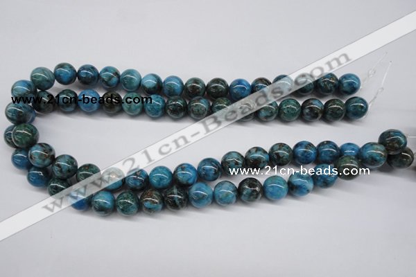 CYQ65 15.5 inches 12mm round dyed pyrite quartz beads wholesale