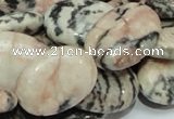 CZJ09 16 inches 18*25mm oval zebra jasper gemstone beads Wholesale