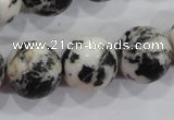 CZJ208 15.5 inches 18mm round black & white zebra jasper beads