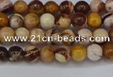 CZJ270 15.5 inches 4mm round zebra jasper beads wholesale