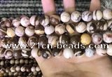 CZJ293 15.5 inches 10mm round brown zebra jasper beads wholesale