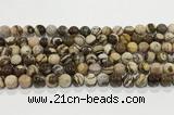 CZJ421 15.5 inches 6mm round Australian zebra jasper beads wholesale