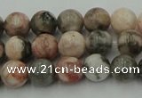 CZJ551 15.5 inches 6mm round pink zebra jasper beads wholesale