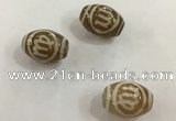 DZI304 10*14mm drum tibetan agate dzi beads wholesale