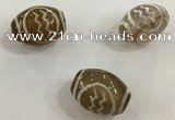 DZI305 10*14mm drum tibetan agate dzi beads wholesale