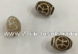 DZI308 10*14mm drum tibetan agate dzi beads wholesale