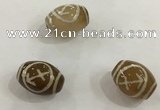 DZI309 10*14mm drum tibetan agate dzi beads wholesale