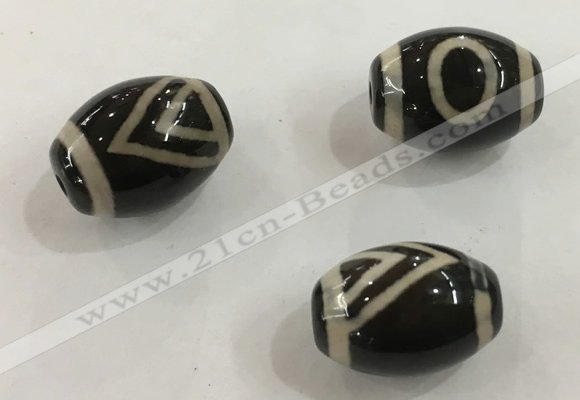 DZI327 10*14mm drum tibetan agate dzi beads wholesale