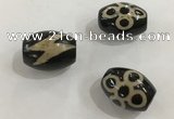 DZI332 10*14mm drum tibetan agate dzi beads wholesale