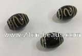 DZI344 10*14mm drum tibetan agate dzi beads wholesale