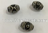 DZI346 10*14mm drum tibetan agate dzi beads wholesale