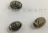 DZI348 10*14mm drum tibetan agate dzi beads wholesale