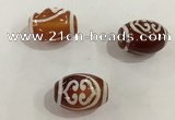 DZI367 10*14mm drum tibetan agate dzi beads wholesale