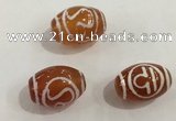 DZI378 10*14mm drum tibetan agate dzi beads wholesale