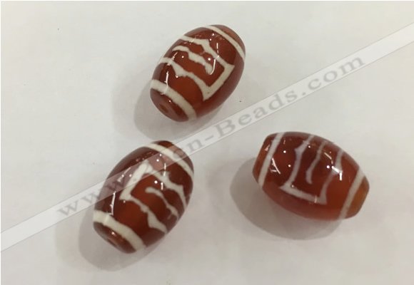 DZI395 10*14mm drum tibetan agate dzi beads wholesale