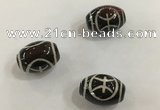 DZI405 10*14mm drum tibetan agate dzi beads wholesale