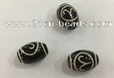 DZI407 10*14mm drum tibetan agate dzi beads wholesale