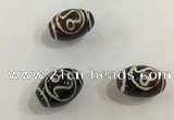 DZI409 10*14mm drum tibetan agate dzi beads wholesale