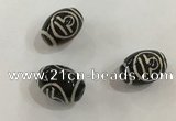 DZI414 10*14mm drum tibetan agate dzi beads wholesale