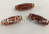 DZI434 10*30mm drum tibetan agate dzi beads wholesale