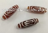 DZI437 10*30mm drum tibetan agate dzi beads wholesale