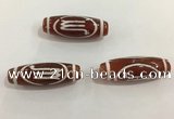 DZI438 10*30mm drum tibetan agate dzi beads wholesale