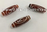 DZI439 10*30mm drum tibetan agate dzi beads wholesale