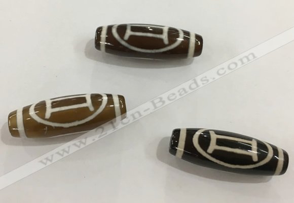 DZI455 10*30mm drum tibetan agate dzi beads wholesale