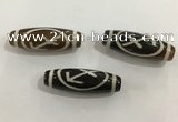 DZI458 10*30mm drum tibetan agate dzi beads wholesale