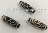 DZI459 10*30mm drum tibetan agate dzi beads wholesale