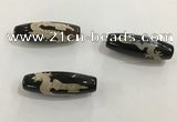 DZI479 10*30mm drum tibetan agate dzi beads wholesale