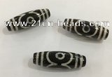 DZI487 10*30mm drum tibetan agate dzi beads wholesale