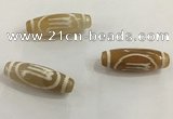 DZI502 10*30mm drum tibetan agate dzi beads wholesale