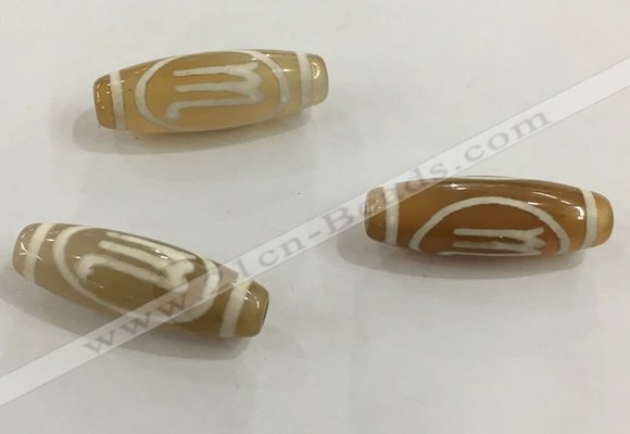 DZI502 10*30mm drum tibetan agate dzi beads wholesale