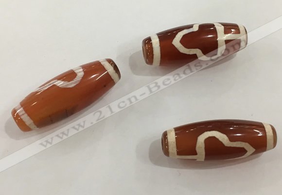 DZI519 10*28mm drum tibetan agate dzi beads wholesale