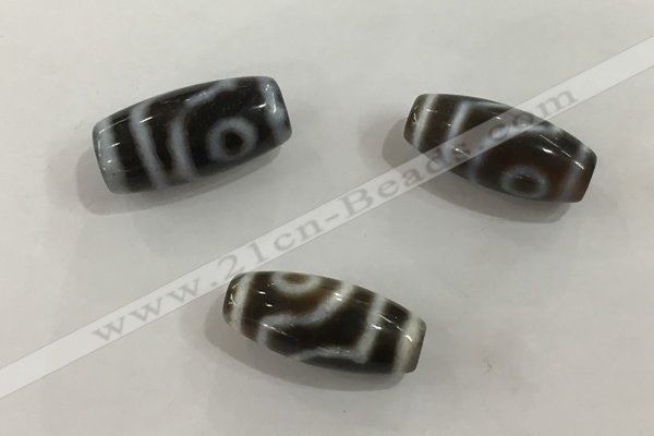 DZI535 9*20mm drum tibetan agate dzi beads wholesale