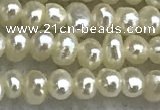 FWP04 14.5 inches 1.8mm - 2.1mm potato white freshwater pearl strands