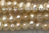 FWP06 14.5 inches 2mm - 2.5mm potato pink freshwater pearl strands