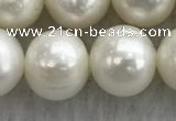 FWP103 15 inches 9mm - 10mm potato white freshwater pearl strands