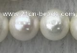 FWP105 15 inches 9mm - 10mm potato white freshwater pearl strands