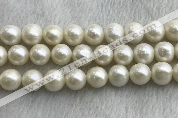 FWP127 15 inches 11mm - 12mm potato white freshwater pearl strands