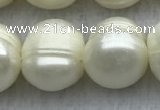 FWP134 15 inches 12mm - 13mm potato white freshwater pearl strands